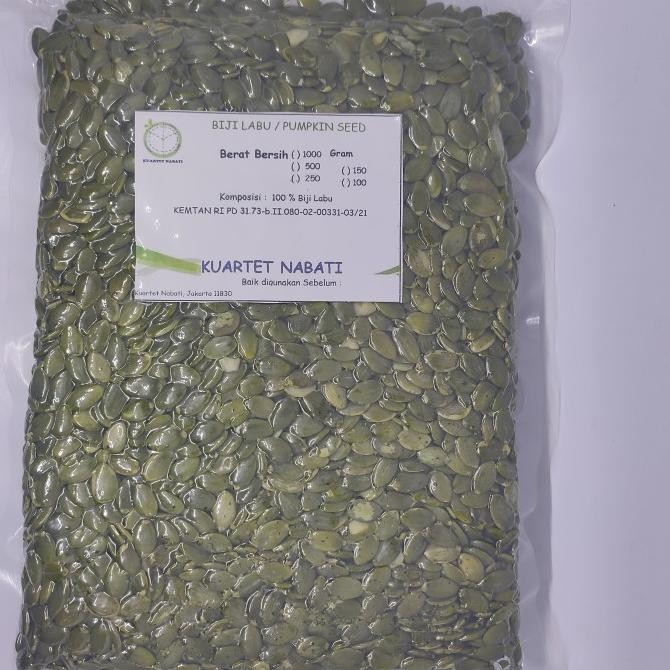 

THEO 1KG PUMPKIN SEEDS VAKUM / BIJI LABU ORGANIK MENTAH - GRADE AAA