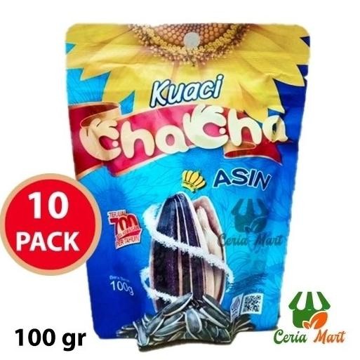 

THEO KUACI CHA CHA ASIN 100 GR PAKET 10 BUNGKUS KWACI BIJI BUNGA MATAHARI KEMASAN BIRU