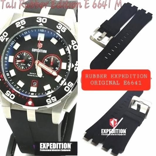 Tali Karet Rubber Expedition Original E6641 E 6641 Mc Tali Jam Tangan