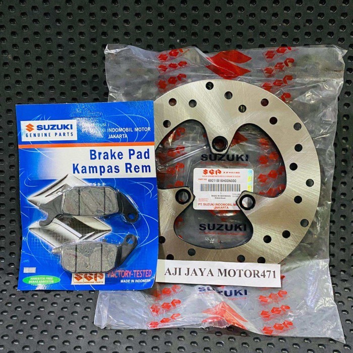 Piringan cakram belakang plus kampas rem shogun 125 Sp NR FL Motor Motorcycle