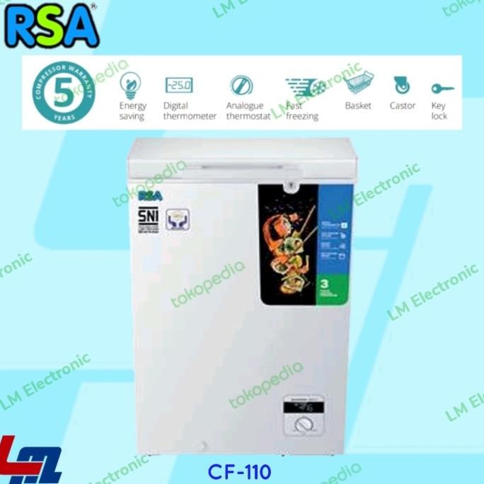 Rsa Chest Freezer 96 Liter Cf110 / Cf 110