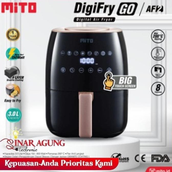 Mito Airfryer Digifryer Go Af2 / Af 2 New Type Ori 100%