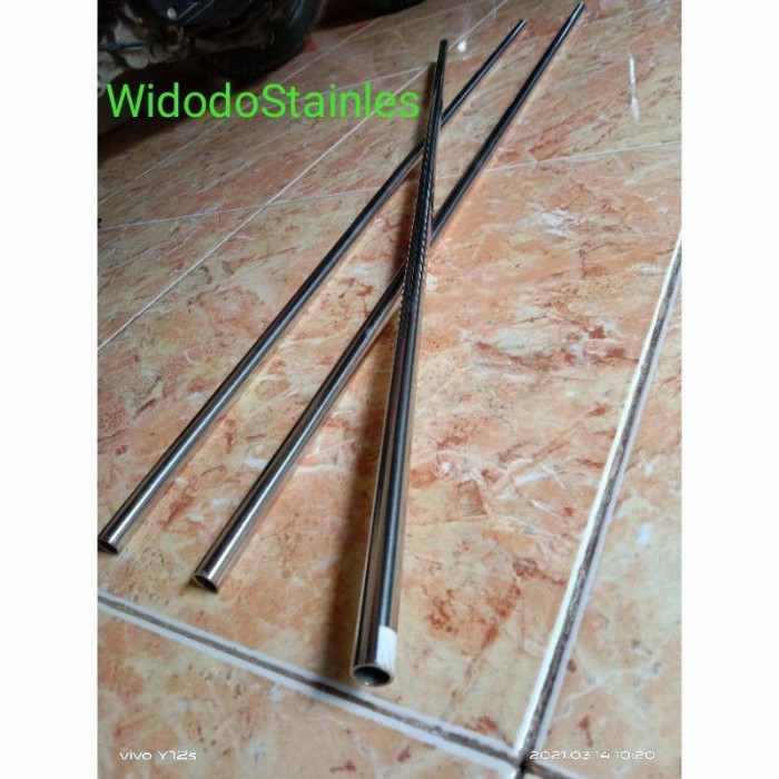 PRODUK TERBATAS pipa serombong stainless od 13mm x 85cm