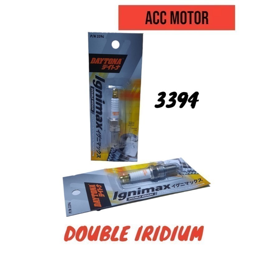 Busi Motor Double Iridium Honda Beat eSP- Genio - Daytona IGNIMAX 3394