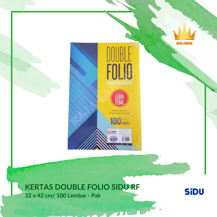 

Kertas Double Folio Bergaris SIDU / Sinar Dunia / SDU RF 100 Lembar