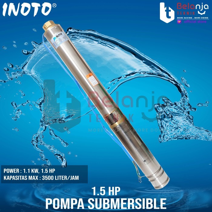 Pompa Air Satelit - Submersible Inoto 1.5 HP SS