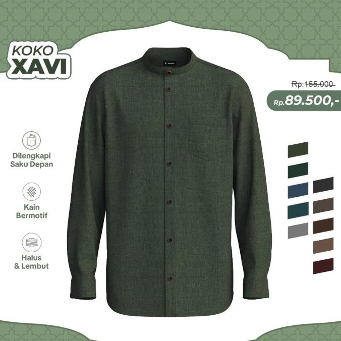 BROGUY KEMEJA KOKO PRIA DEWASA LENGAN PANJANG XAVI