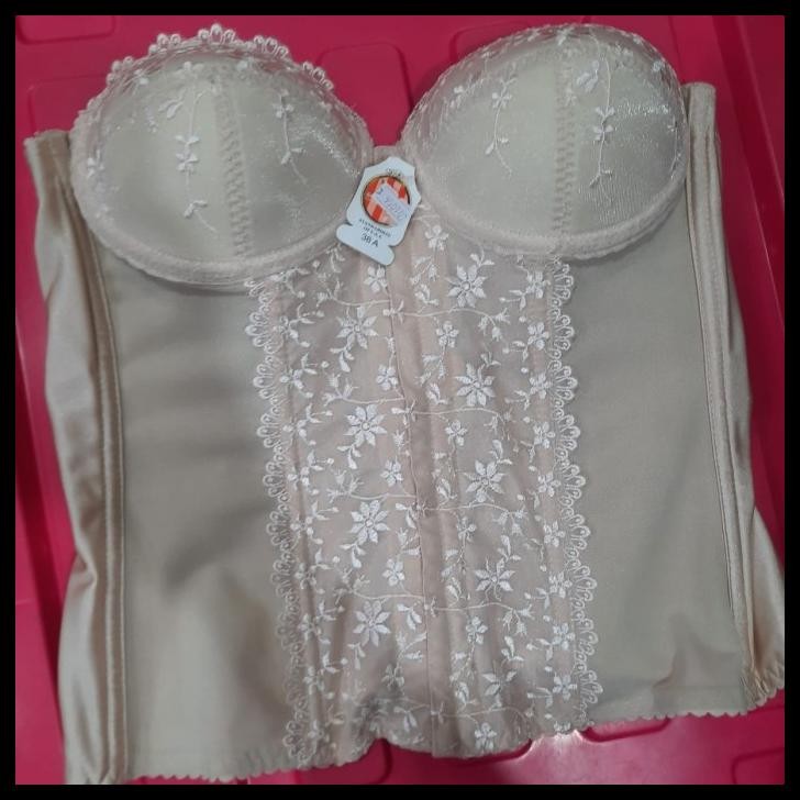 Ladymarlene Monalisa Longtorso Warna Krem Asli Ori Uk 32B 34-40 Cup Ab Best Seller