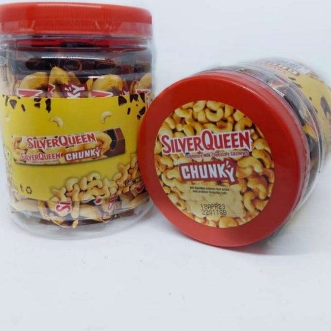 

coklat silverqueen chunky jar isi 12x33gr MBS
