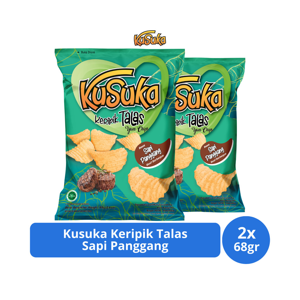 

Kusuka Keripik Talas Sapi Panggang 68gr x 2 pcs