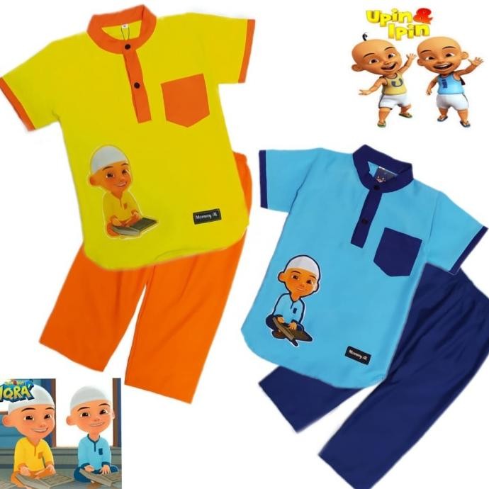 PRODUK TERBATAS STELAN BAJU KOKO ANAK LED 1-5 TAHUN UPIN IPIN SERIES