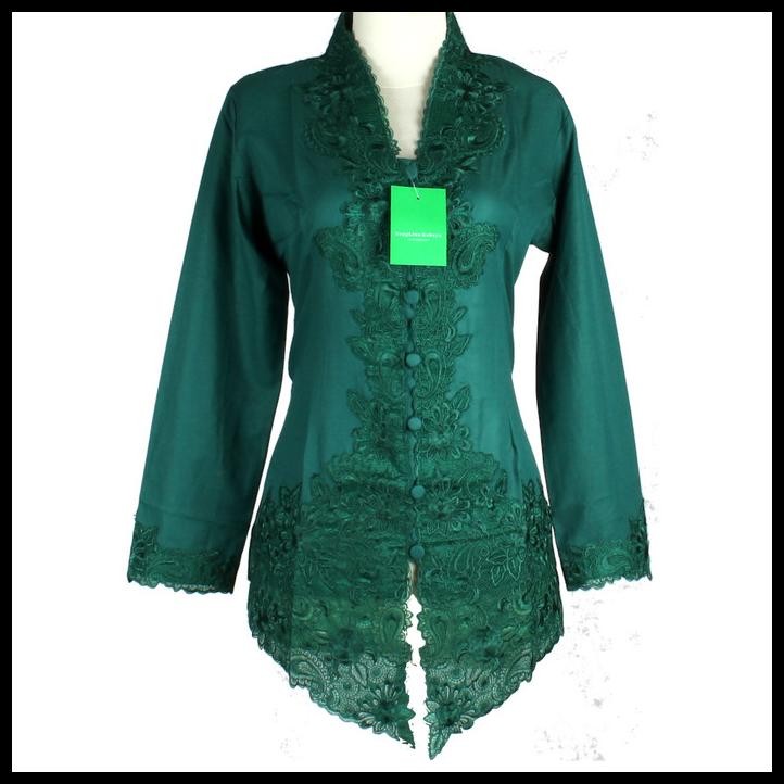Kebaya Bordir Hijau Botol 668 Best Seller