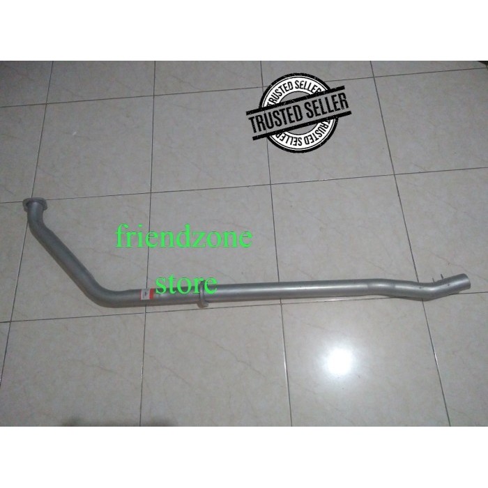 Pipa depan knalpot mobil Jeep CJ7 bensin. galvanis. Muffler. Exhaust.