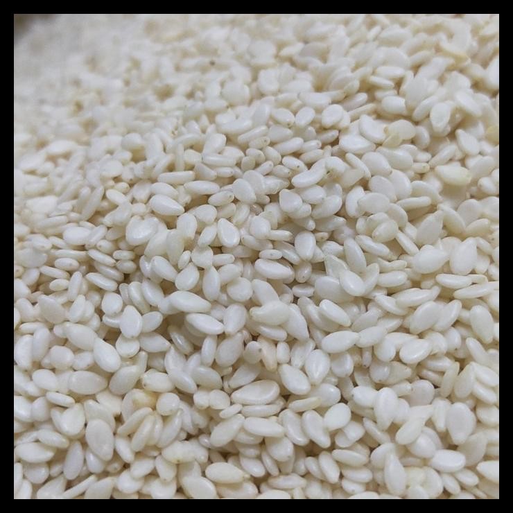 

terbaru !!! biji wijen putih kemasan 1kg ready