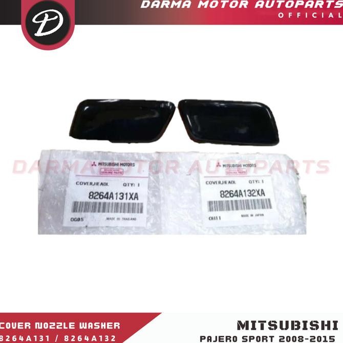 COVER NOZZLE WASHER HEADLAMP LAMPU DEPAN PAJERO SPORT 2008-2015 ASLI
