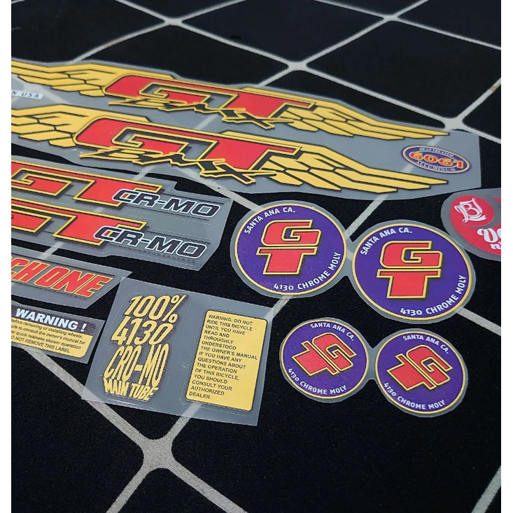 Stiker Decal Os Bmx Gt Mach One 90S