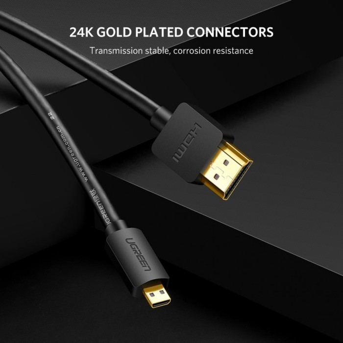 UGREEN Micro HDMI (M) to HDMI (M) 2.0 Cable 2m