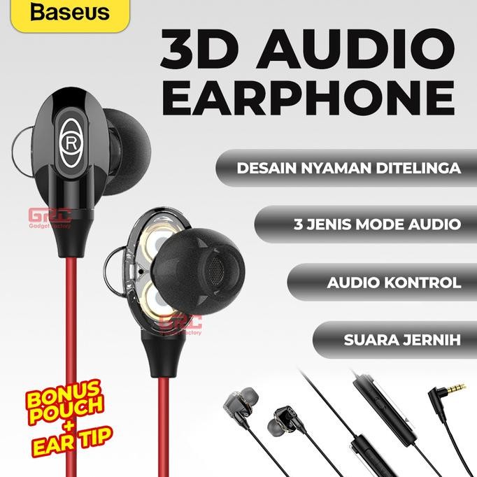Baseus Gaming Earphone H08 Surround 3D Fortnite PUBG GAMO Terlaris