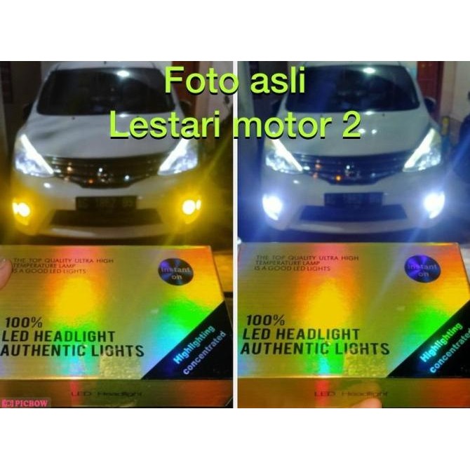 Lampu Foglamp Headlamp Led H11 H16 H8 2 Warna Putih Kuning