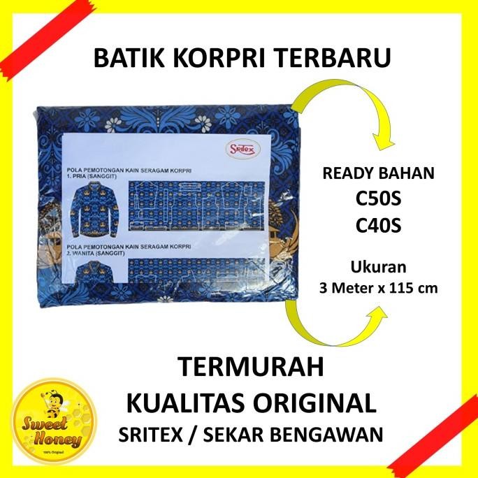 Kain Korpri Batik Korpri Terbaru Sritex Bahan Katun Termurah