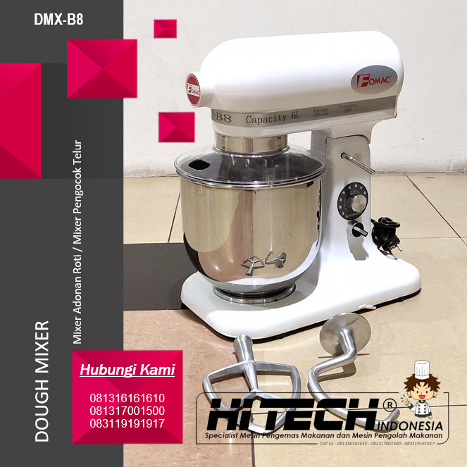 Dough Mixer 8 Liter Fomac Dmx-B8 Mixer Adonan Roti Kue Pengocok Telur #Gratisongkir #Sale #Discount