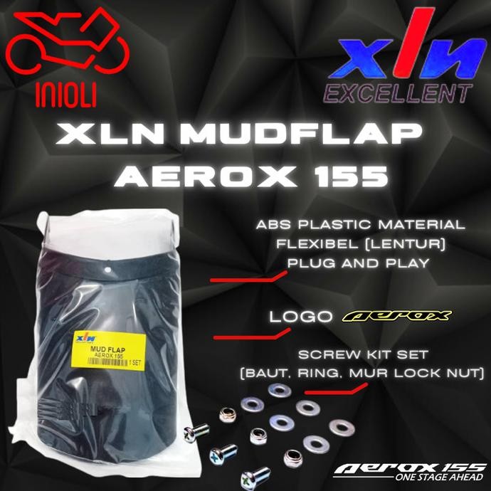 BEST MUDFLAP AEROX MUD GUARD XLN AEROX SAMBUNGAN SPAKBOR DEPAN KARET KEPET