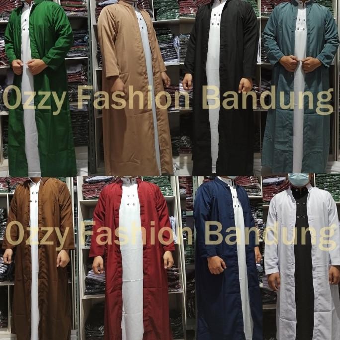 JUBAH LUARAN PRIA MUSLIM / COD JUBAH BELAH ARAB PRIA MUSLIM TERBARU