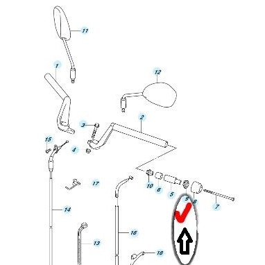Set Karet Jalu Stang Kecil-Expdr Suzuki Satria Fu Injeksi Original Sgp Barang Langka