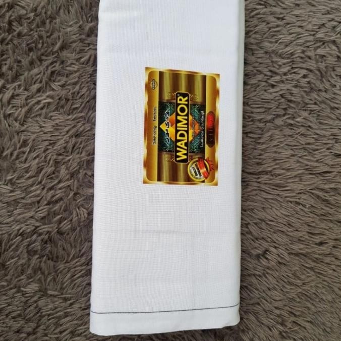 SARUNG GAJAH DUDUK PUTIH POLOS MIKA PLASTIK PUTIH