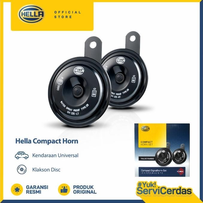 Klakson Disc Hella Compact Disc 12V - Klakson Mobil - Motor