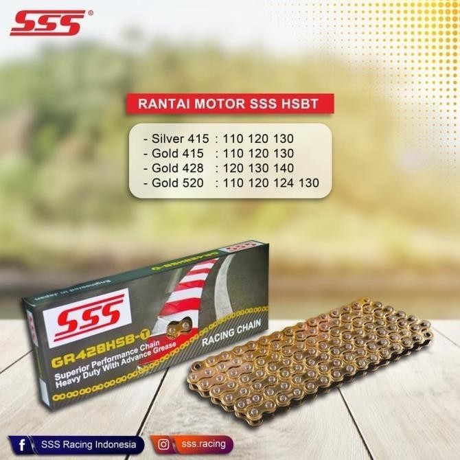 Rantai Motor Sss 415 428 520 Hsbt