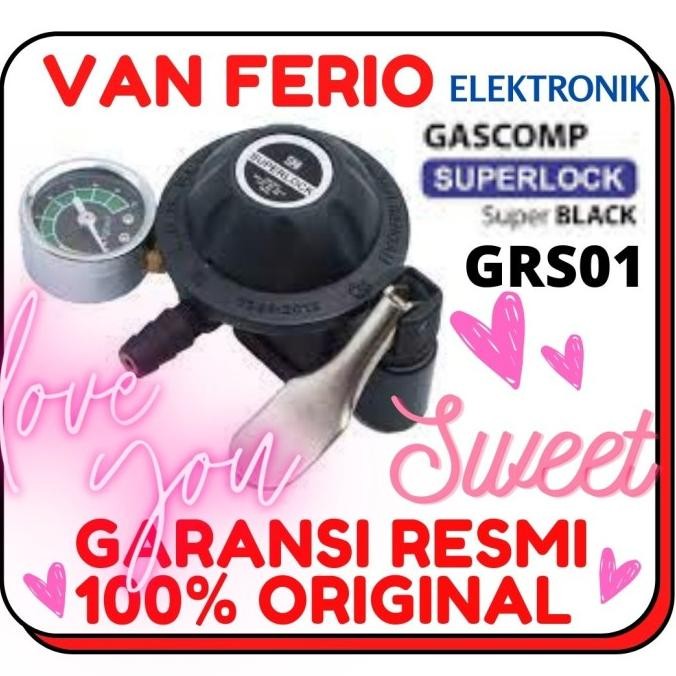 Regulator Gas Superlock Gascomp Grs-01 / Grs 01 / Grs01 Tekanan Rendah