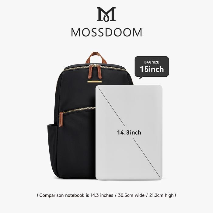 Mossdoom Tas Ransel Wanita Hugo Backpack Ransel Siswa Tas Ransel Multifungsi