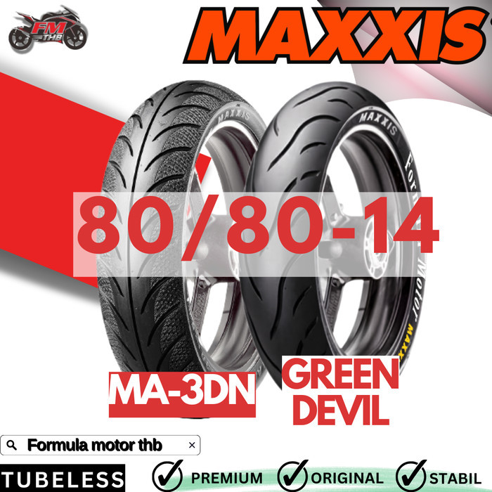 Ban Maxxis Ring 14 Tubeless 80/80 Murah - Ban Motor Matic Ring 14