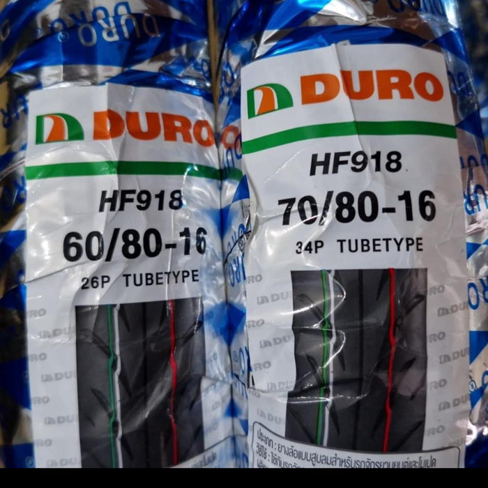 ban duro ring 16 set depan belakang 60/80 70/80 made in thailand