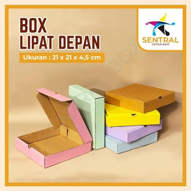 best produk] Box DC LD 21 x 21 x 4,5 cm Box LD/ Box kue/ box cake mini/box polos/kardus