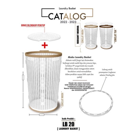 Hongta - Eranjang Erbaguna Paaian Laundy Hongta