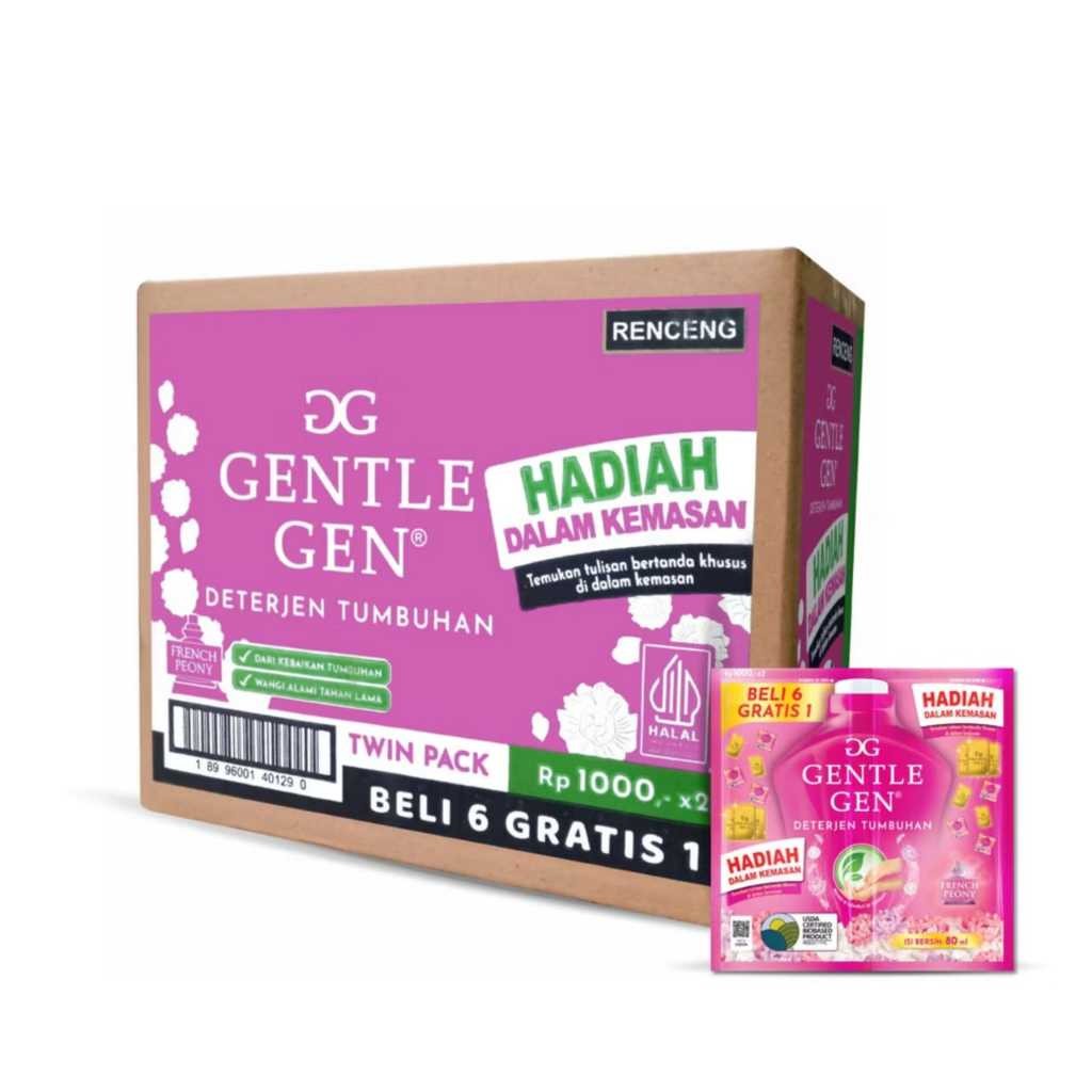 

Potongan Harga Gentle Gen Deterjen Cair Konsentrat / 1 Dus Isi 140 Pcs Dlc3116