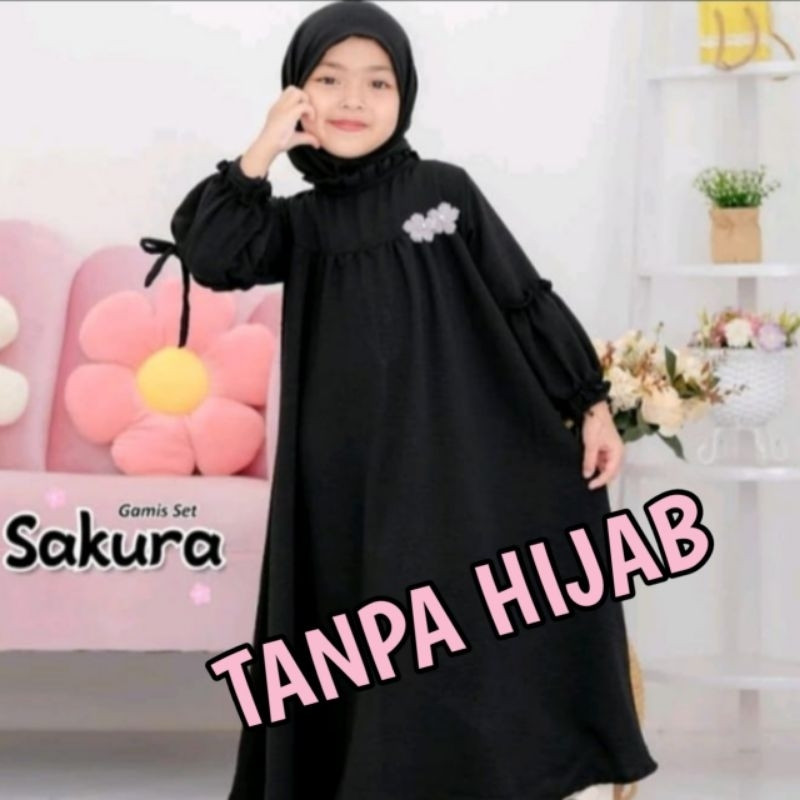 Gamis Anak Perempuan Abaya Muslim Remaja Terbaru TERMURAH - gamis anak perempuan gamis anak cringkle