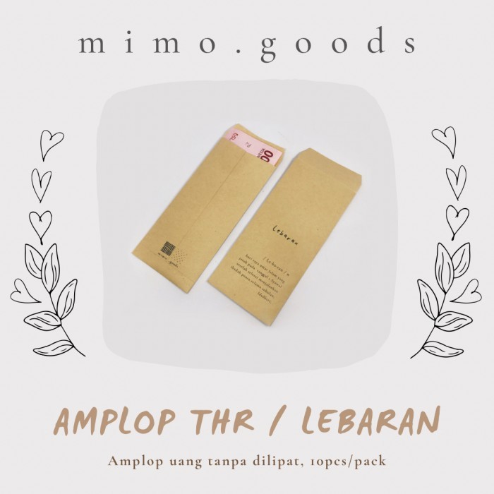 

HOT SALE AMPLOP THR LEBARAN UNIK ( RUSTIC ) UANG TANPA DILIPAT DSK46