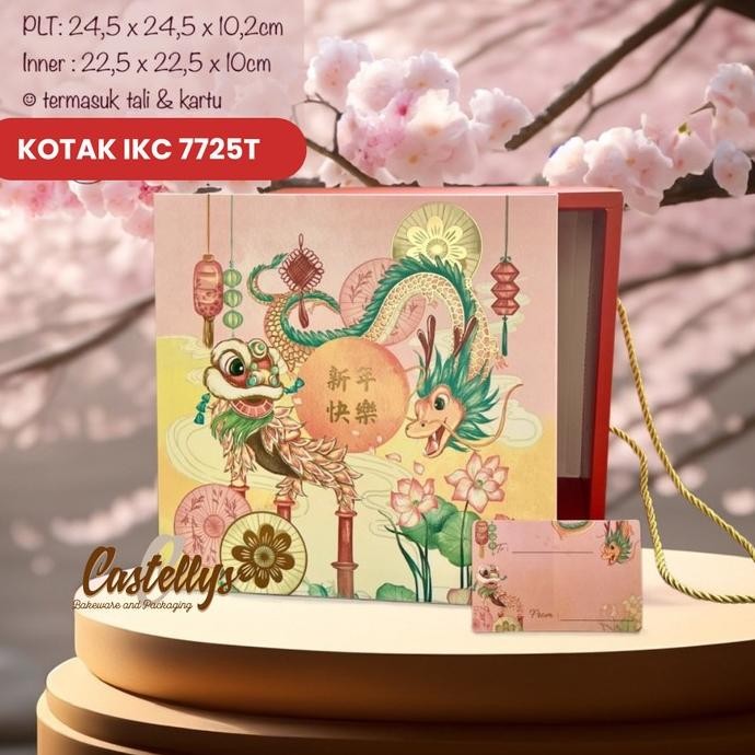 ] Kotak Box Imlek IKC 7725T Kotak Tali Hampers Kue Sincia CNY