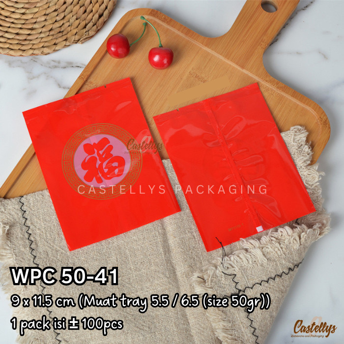 

><><><] Plastik Cookies Fu WPC 50-41 Imlek Sincia Pia Cookies Hampers Wedding Sangjit