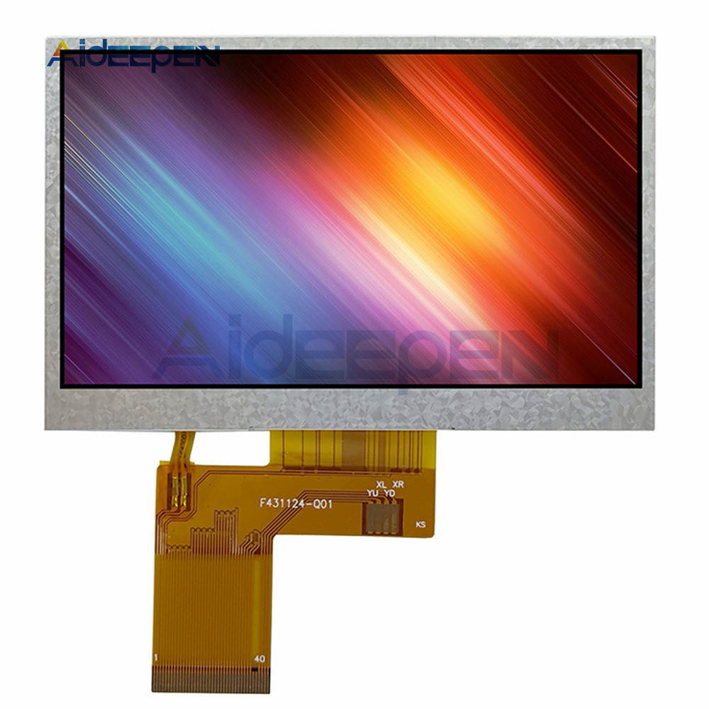 4.3 inch 3.3V TFT LCD Display Module IC Driver GC3047 480*272 RGB 40pin Plug-in 24-bit LCD LCD Color