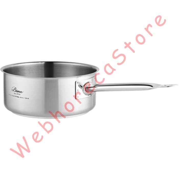 Bima Chefs Shallow Sauce Pan 2Lt S/S AISI 304 18x8cm