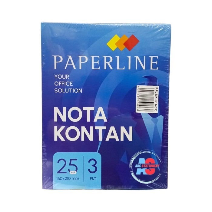 

Ready Nota Kontan Besar 3 ply NCR Paperline (kelipatan 10 buku)