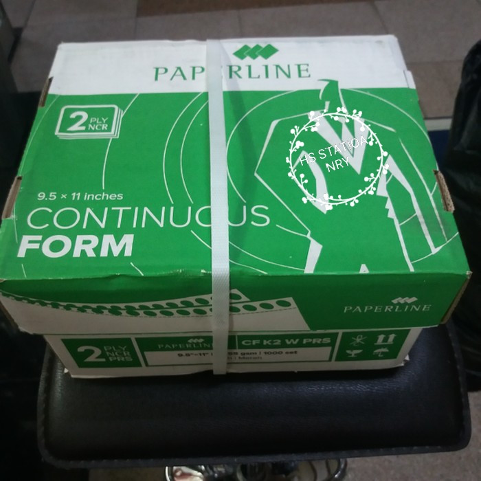 

Ready Continous Form 9 1/2" x11" bagi 2( 2 ply) Paperline