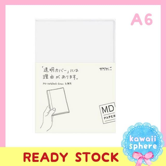 

Ready Midori MD Notebook A6 Cover Transparent Ready Stock