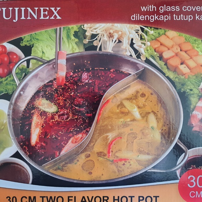 Panci Shabu Shabu Hot Pot Sukiyaki Bersekat