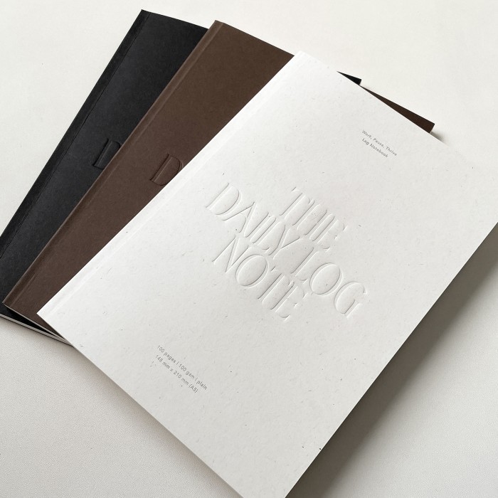 

Ready The Daily Log Notebook Plain / Blank