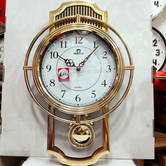Jam Dinding Mirado Bandul Bunyi Perjam